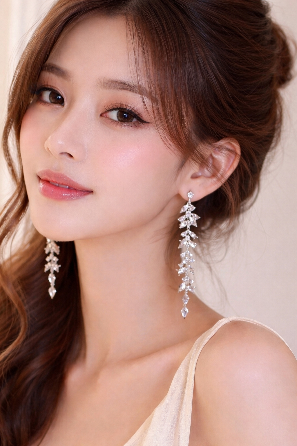 Crystal Vine Drop Earrings