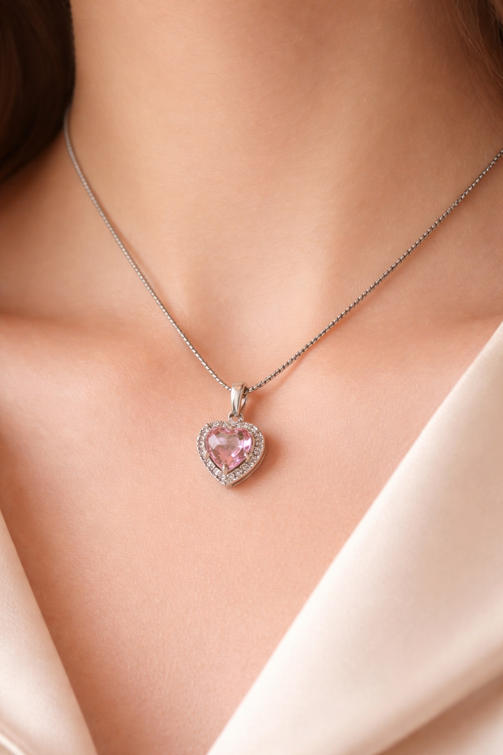 Ruby Heart Elegance AD Pendant - Image 2