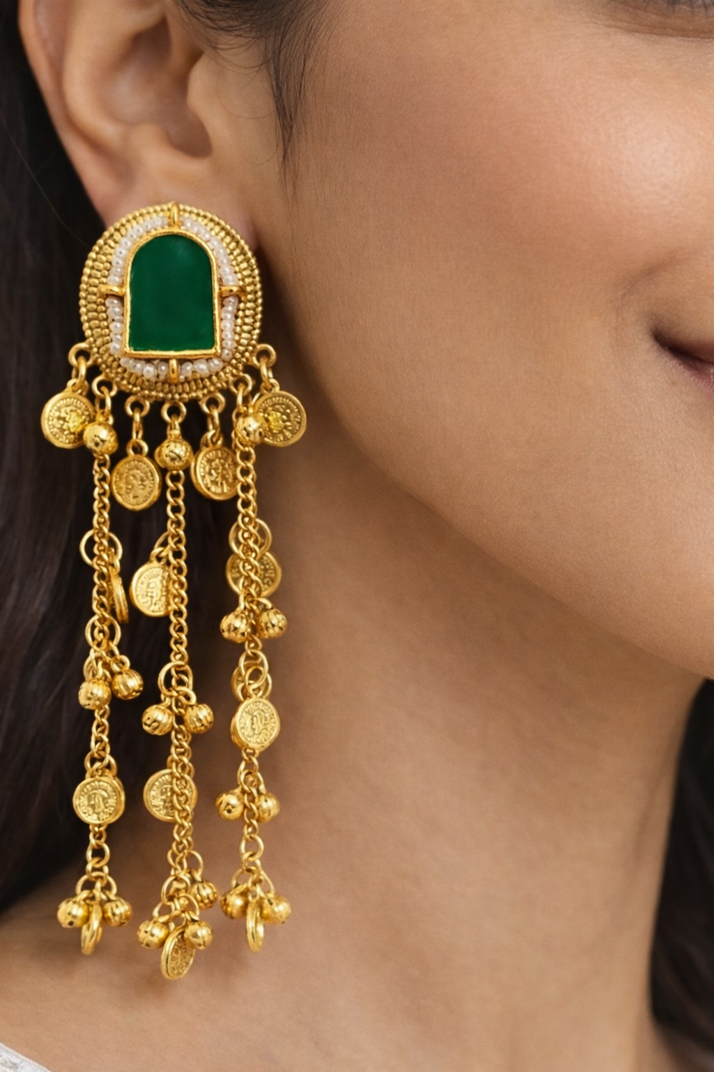 Kashmiri Royal Cascade Earrings