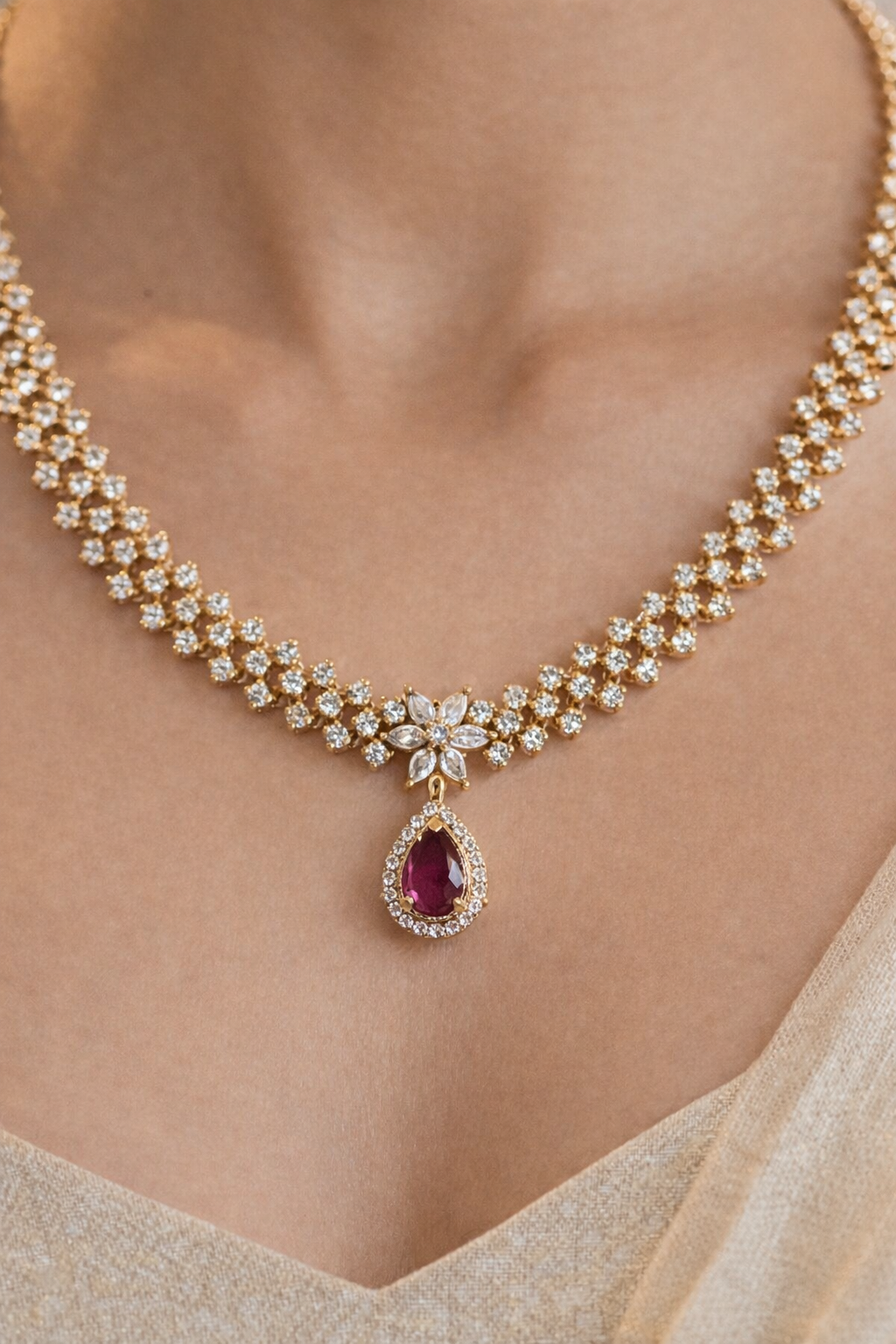 Ruby Blossom Elegance Set - Image 2