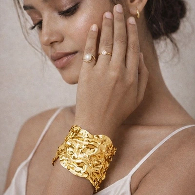 Aurora Crushed Silver Cuff - Image 3