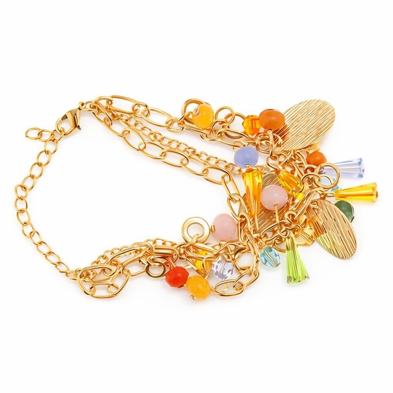 Golden Charm Cascade Bracelet - Image 3