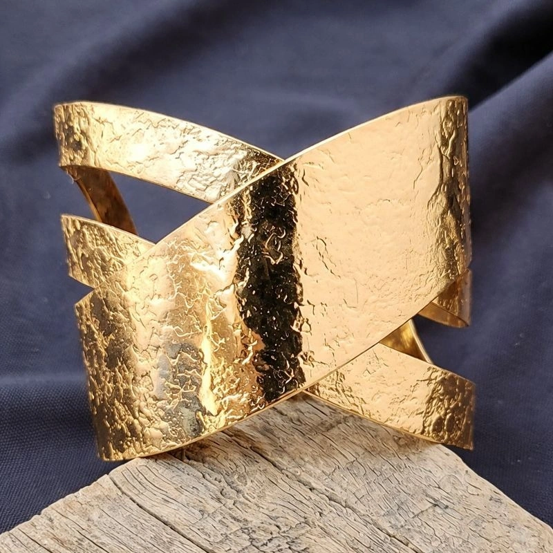 Aurum Cross Cuff Bracelet - Image 2